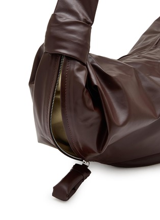 Detail View - Click To Enlarge - LEMAIRE - Medium Soft Croissant Paper Leather Crossbody Bag