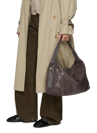 Figure View - Click To Enlarge - LEMAIRE - Berlingot Paper Lux Leather Hobo Bag