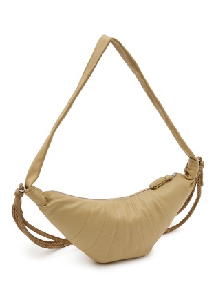 Detail View - Click To Enlarge - LEMAIRE - Medium Braid Croissant Leather Bag