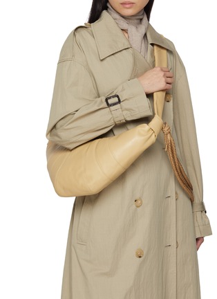 Figure View - Click To Enlarge - LEMAIRE - Medium Braid Croissant Leather Bag