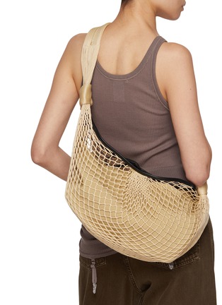 Figure View - Click To Enlarge - LEMAIRE - Croissant Filt Net Shoulder Bag