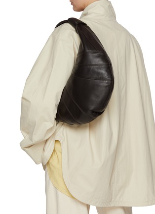 Figure View - Click To Enlarge - LEMAIRE - Fortune Croissant Leather Bag