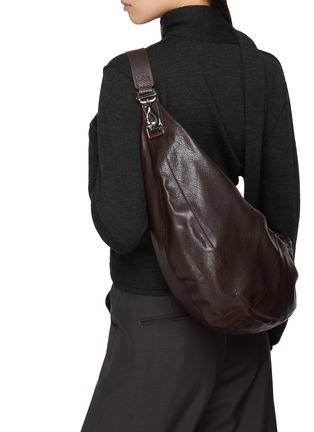 Figure View - Click To Enlarge - LEMAIRE - Quiver Clip Leather Shoulder Bag