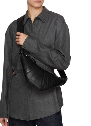 Figure View - Click To Enlarge - LEMAIRE - Small Croissant Leather Bag