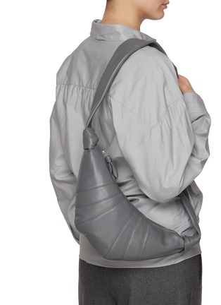 Figure View - Click To Enlarge - LEMAIRE - Small Croissant Leather Bag