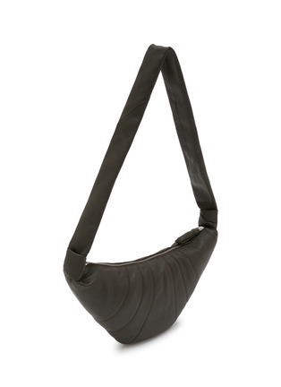 Detail View - Click To Enlarge - LEMAIRE - Medium Croissant Grained Leather Bag
