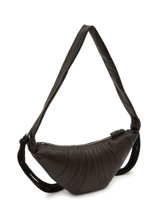 Detail View - Click To Enlarge - LEMAIRE - Medium Braid Crossiant Leather Bag
