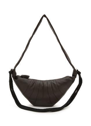 Main View - Click To Enlarge - LEMAIRE - Medium Braid Crossiant Leather Bag