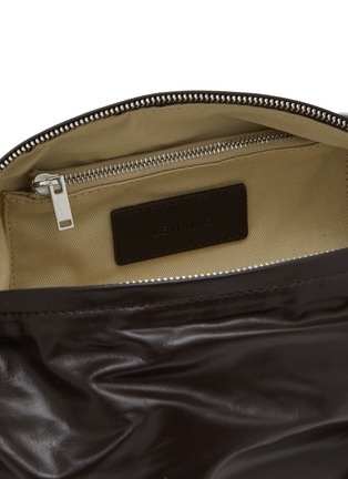 Detail View - Click To Enlarge - LEMAIRE - Small Soft Croissant Paper Leather Crossbody Bag