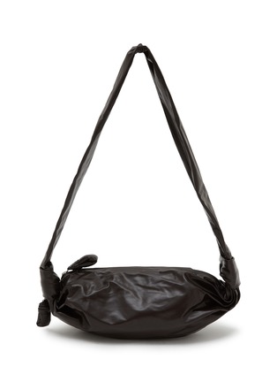 Main View - Click To Enlarge - LEMAIRE - Small Soft Croissant Paper Leather Crossbody Bag