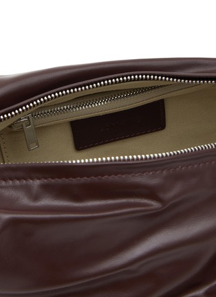 Detail View - Click To Enlarge - LEMAIRE - Small Soft Croissant Paper Leather Crossbody Bag