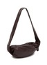 Figure View - Click To Enlarge - LEMAIRE - Small Soft Croissant Paper Leather Crossbody Bag