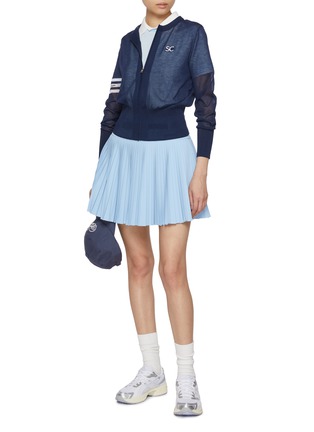 Figure View - Click To Enlarge - SOUTHCAPE - See Through Zip Up Cardigan