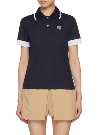Main View - Click To Enlarge - SOUTHCAPE - Logo Embroidered Polo Shirt