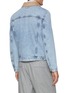 Back View - Click To Enlarge - BRUNELLO CUCINELLI - Contrast Collar Light Wash Denim Jacket