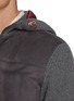  - BRUNELLO CUCINELLI - Padded Cashmere Knit Sleeve Leather Jacket