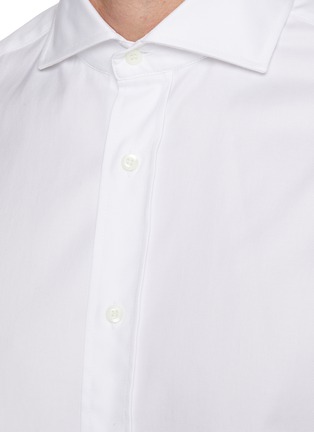  - BRUNELLO CUCINELLI - Spread Collar Cotton Shirt