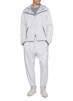 Figure View - Click To Enlarge - BRUNELLO CUCINELLI - Drawstring Waist Sweatpants