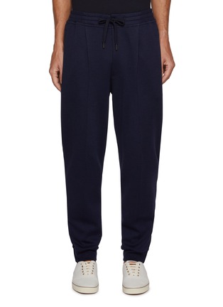 Main View - Click To Enlarge - BRUNELLO CUCINELLI - Drawstring Waist Double Pleat Sweatpants