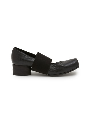 Main View - Click To Enlarge - UMA WANG - 45 Single Elastic Band Leather Ballerina Pumps