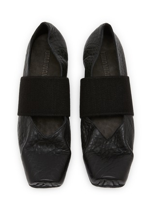 Detail View - Click To Enlarge - UMA WANG - Single Elastic Band Leather Ballerina Flats