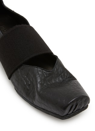 Detail View - Click To Enlarge - UMA WANG - Single Elastic Band Leather Ballerina Flats