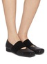 Figure View - Click To Enlarge - UMA WANG - Single Elastic Band Leather Ballerina Flats