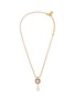 Main View - Click To Enlarge - GOOSSENS - Renaissance 24K Gold Plated Rock Crystal Drop Pendant Necklace