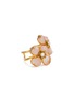 Main View - Click To Enlarge - GOOSSENS - Double Trèfle 24K Gold Plated Quartz Pearl Ring
