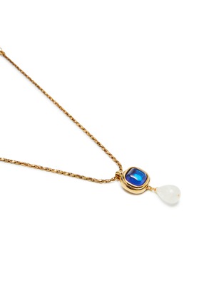 Detail View - Click To Enlarge - GOOSSENS - Renaissance 24K Gold Plated Rock Crystal Drop Pendant Necklace