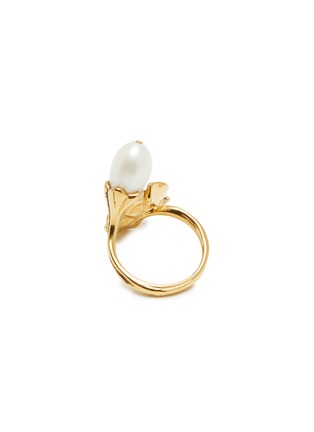 Figure View - Click To Enlarge - GOOSSENS - Fleur de Pavot 24K Gold Plated Freshwater Pearl Ring