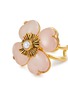 Detail View - Click To Enlarge - GOOSSENS - Trèfle 24K Gold Plated Quartz Pearl Ring