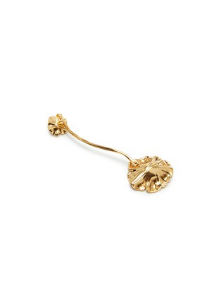 Detail View - Click To Enlarge - GOOSSENS - Fleur de Pavot 24K Gold Plated Convertible Pendant Earrings