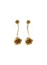 Main View - Click To Enlarge - GOOSSENS - Fleur de Pavot 24K Gold Plated Convertible Pendant Earrings