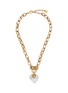 Main View - Click To Enlarge - GOOSSENS - Coeur Précieux 24K Gold Natural Crystal Necklace