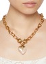 Figure View - Click To Enlarge - GOOSSENS - Coeur Précieux 24K Gold Natural Crystal Necklace