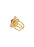 Detail View - Click To Enlarge - GOOSSENS - Double Trèfle 24K Gold Plated Natual Crystal Ring