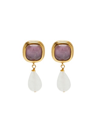 Main View - Click To Enlarge - GOOSSENS - Renaissance 24K Gold Plated Rock Crystal Drop Earrings