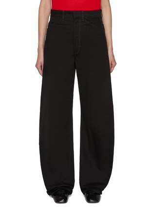 Main View - Click To Enlarge - LEMAIRE - High Rise Curved Dark Wash Jeans