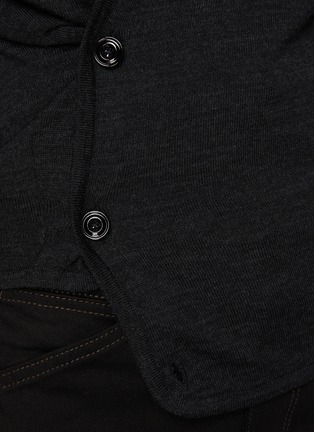  - LEMAIRE - Scarf Neck Twisted Wool Blend Knit Cardigan