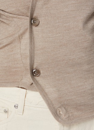  - LEMAIRE - Scarf Neck Twisted Wool Blend Knit Cardigan