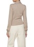 Back View - Click To Enlarge - LEMAIRE - Scarf Neck Twisted Wool Blend Knit Cardigan