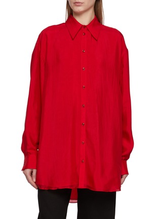 Main View - Click To Enlarge - LEMAIRE - Oversized Silk Shirt