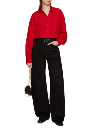 Figure View - Click To Enlarge - LEMAIRE - Oversized Silk Shirt