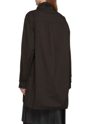 Back View - Click To Enlarge - LEMAIRE - Chest Pocket Long Liquette Cotton Shirt