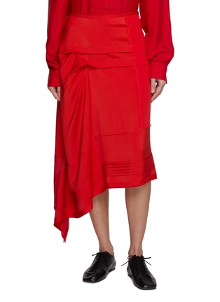 Main View - Click To Enlarge - LEMAIRE - Asymmetrical Pleated Skirt