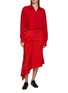 Figure View - Click To Enlarge - LEMAIRE - Asymmetrical Pleated Skirt