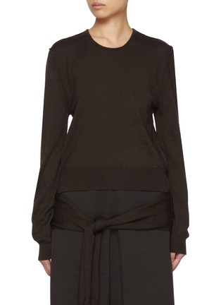 Main View - Click To Enlarge - LEMAIRE - Trompe L'oeil Crewneck Sweater