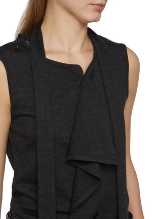  - LEMAIRE - Sleeveless Asymmetrical Knit Cardigan