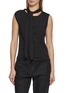 Main View - Click To Enlarge - LEMAIRE - Sleeveless Asymmetrical Knit Cardigan